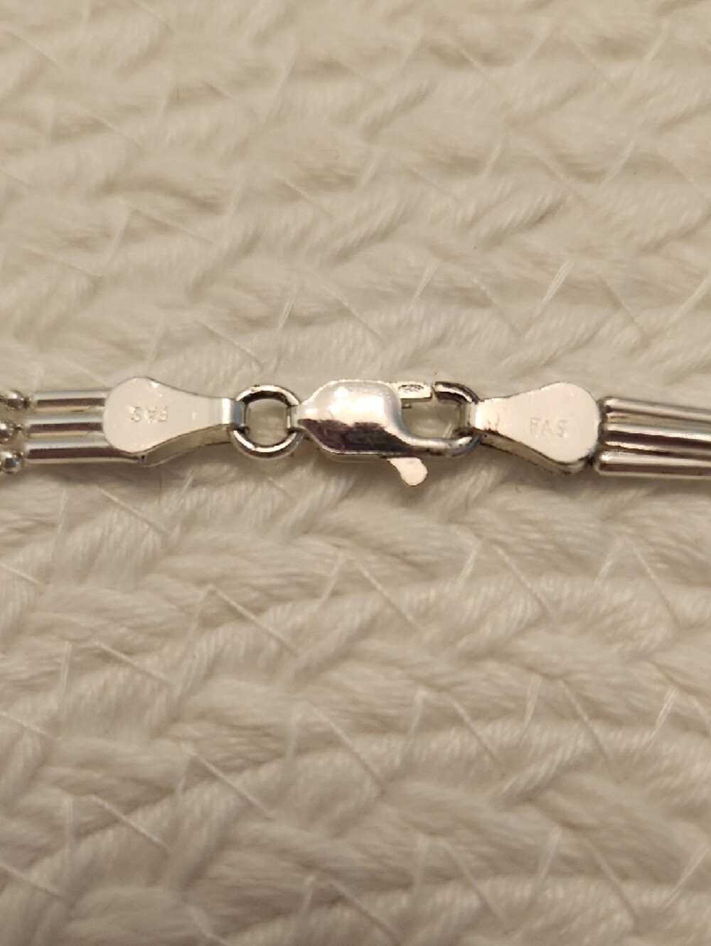 Sterling Multi-Bar Chain Necklace - Silver - Picture 2 of 6